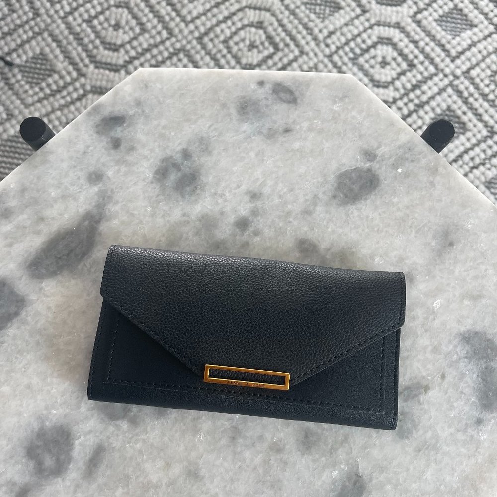 Black Vegan Leather Wallet